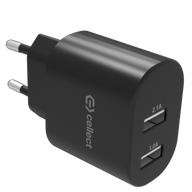 Cellect 10W hálózati adapter, Fekete