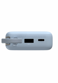 Xiaomi Power Bank 10000mAh beépített usb-c kábel világos kék BHR