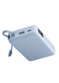 Xiaomi Power Bank 20000mAh beépített usb-c kábel világos kék BHR
