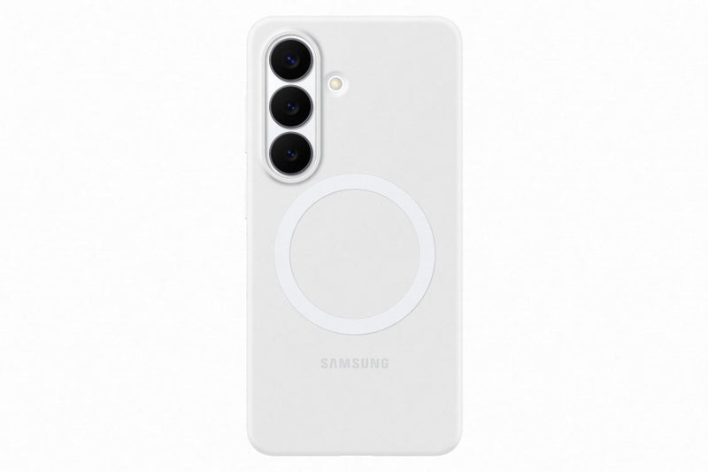 Samsung Galaxy S26 Plus fehér mágneses szilikon tok