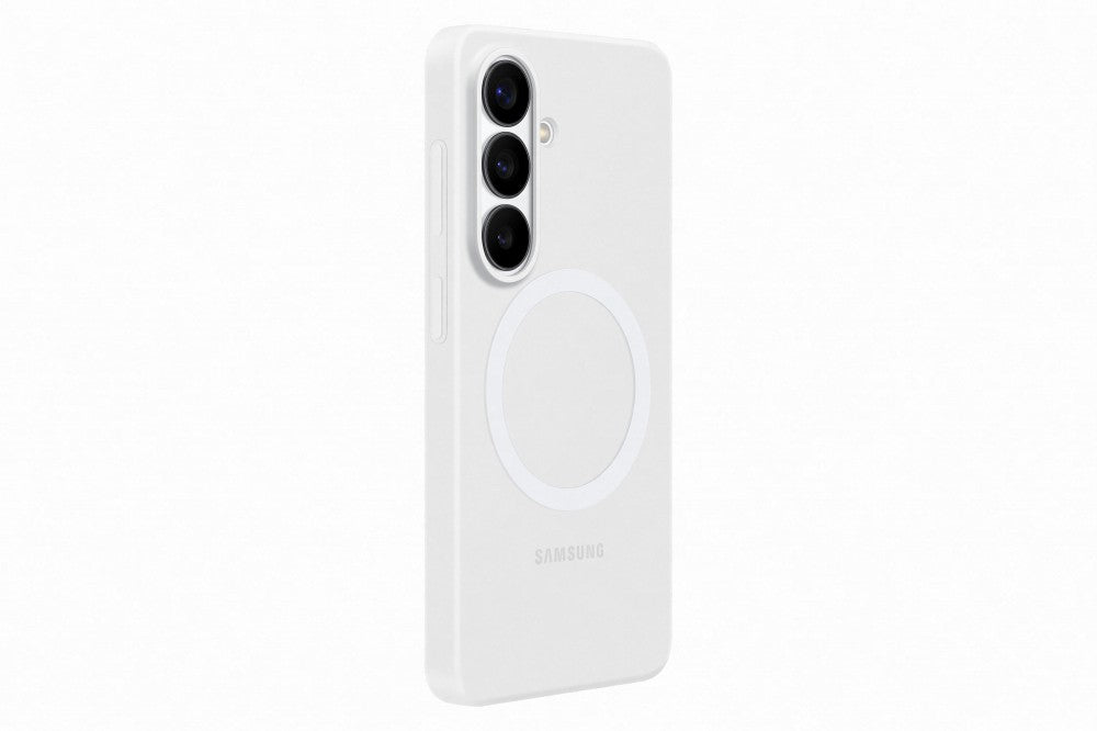 Samsung Galaxy S26 Plus fehér mágneses szilikon tok