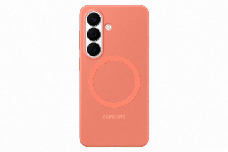 Samsung Galaxy S26 Plus koral piros mágneses szilikon tok