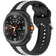 Samsung Galaxy Watch 8/Classic óraszíj szürke csíkokkal