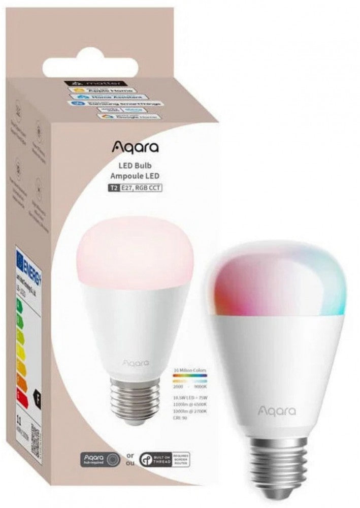 Aqara T2 RGB CCT E27 LED izzó, színhőmérséklet és fényerőszabály