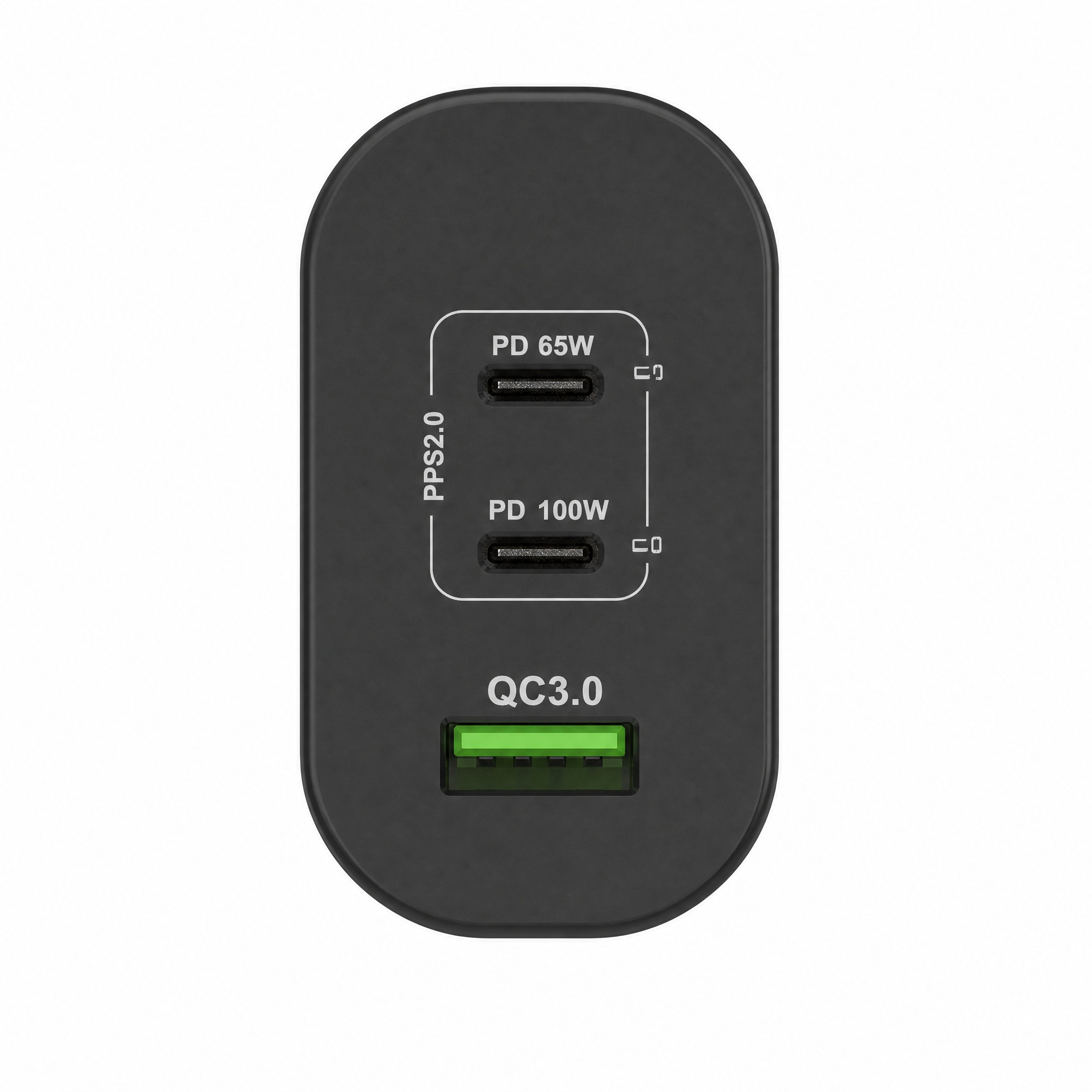 Cellect 100W hálózati gyorstöltő adapter, Fekete