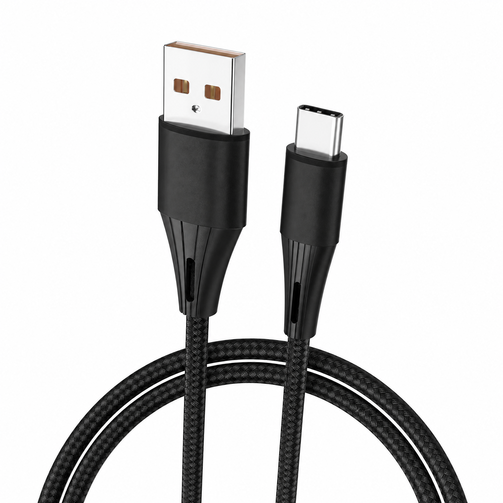 Cellect USB-A és USB-C adat és töltőkábel, 50 cm, Fekete