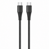 Cellect USB-C és USB-C adat és töltőkábel, 50 cm, Fekete