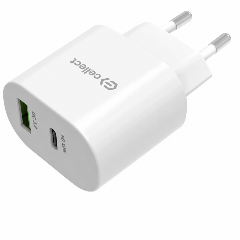 Cellect 20W fehér hálózati gyorstöltő adapter