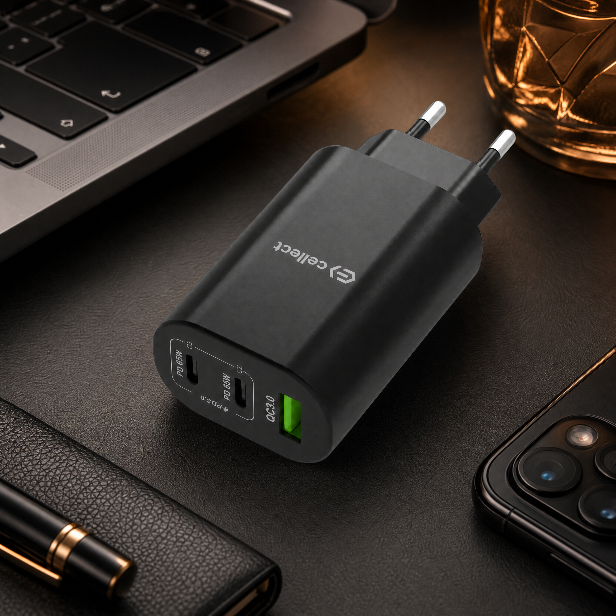 Cellect 65W hálózati gyorstöltő adapter
