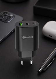 Cellect 45W fekete hálózati gyorstöltő adapter