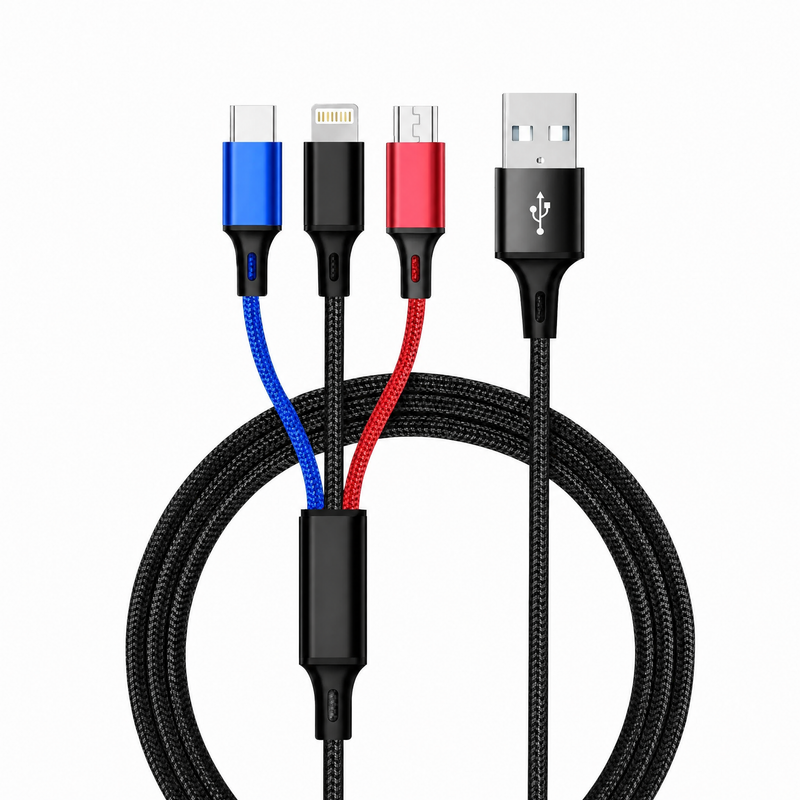 Cellect 3-in-1 adat és töltőkábel USB-A csatlakozóval, 100 cm