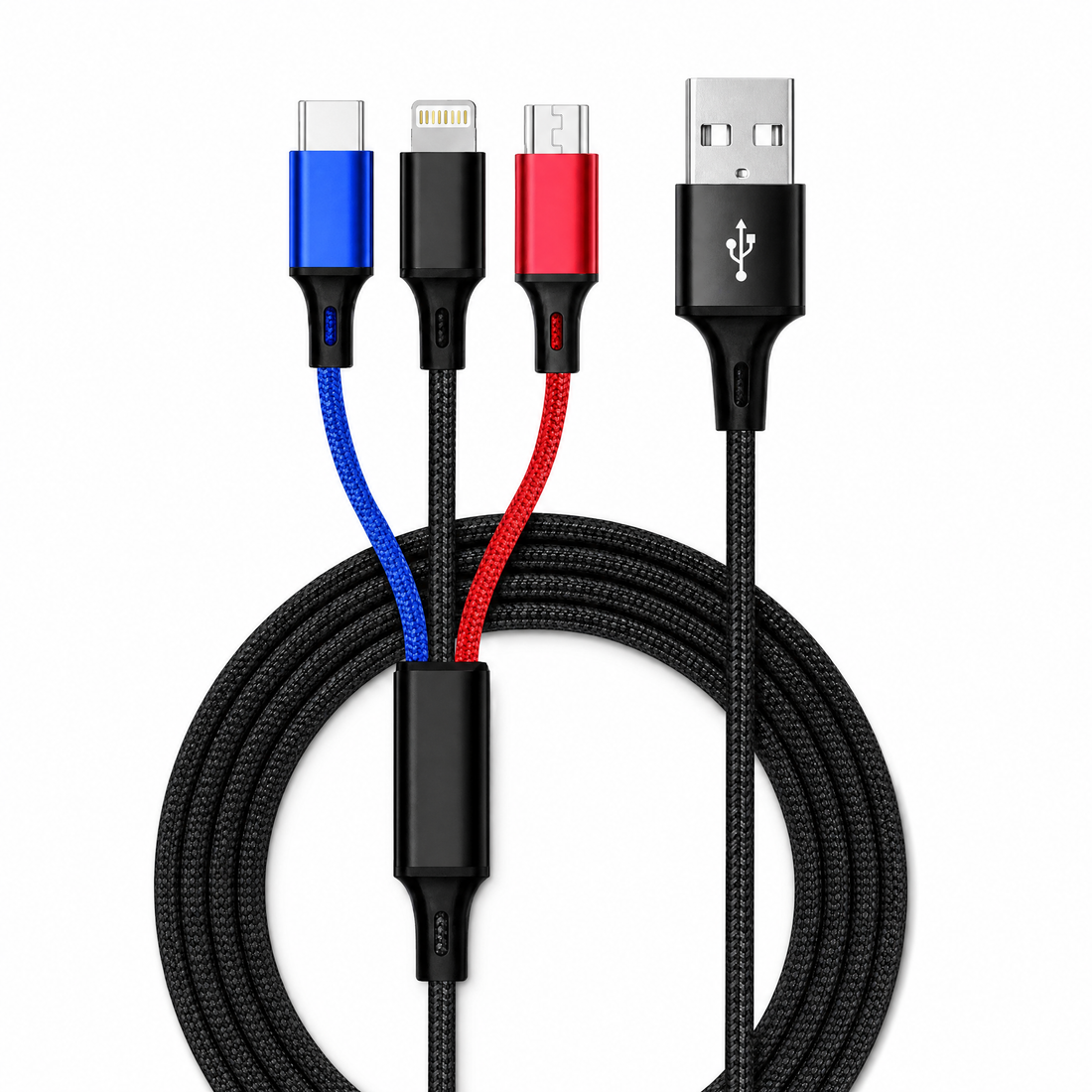 Cellect 3-in-1 adat és töltőkábel USB-A csatlakozóval, 100 cm