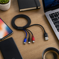 Cellect 3-in-1 adat és töltőkábel USB-A csatlakozóval, 100 cm