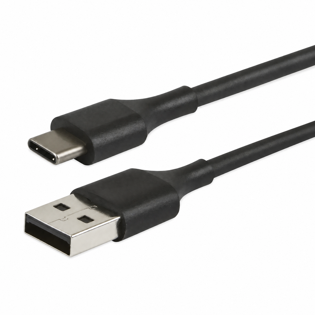 Cellect USB-A és USB-C adat és töltőkábel, 100 cm, Fekete