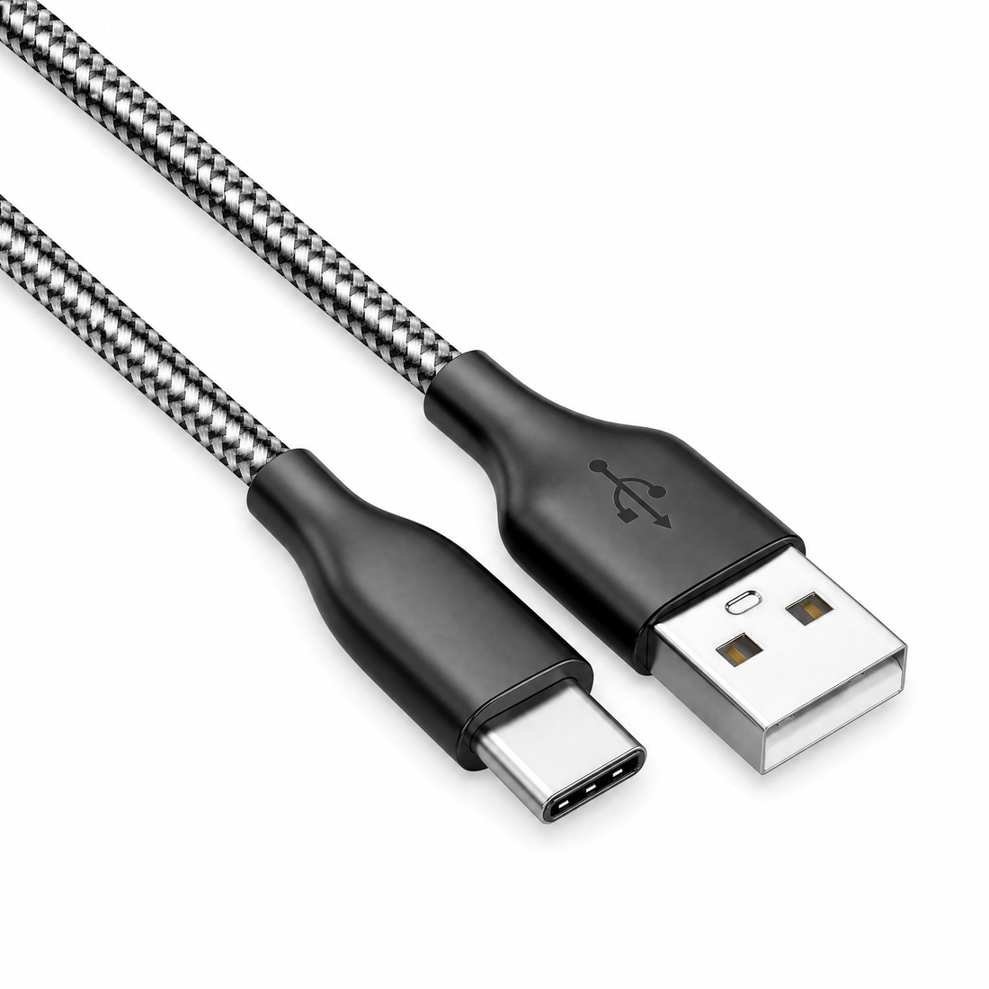 Cellect USB-A és USB-C adat és töltőkábel 100 cm, Szürke