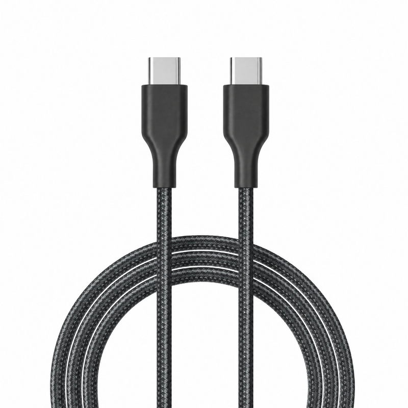 Cellect USB-C és USB-C adat és töltőkábel, 100 cm, Fekete