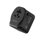 Cellect Utazó adapter 20W, 2 USB-C, 1 USB-A UK/CN/EU standard