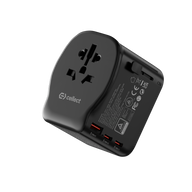Cellect Utazó adapter 20W, 2 USB-C, 1 USB-A UK/CN/EU standard