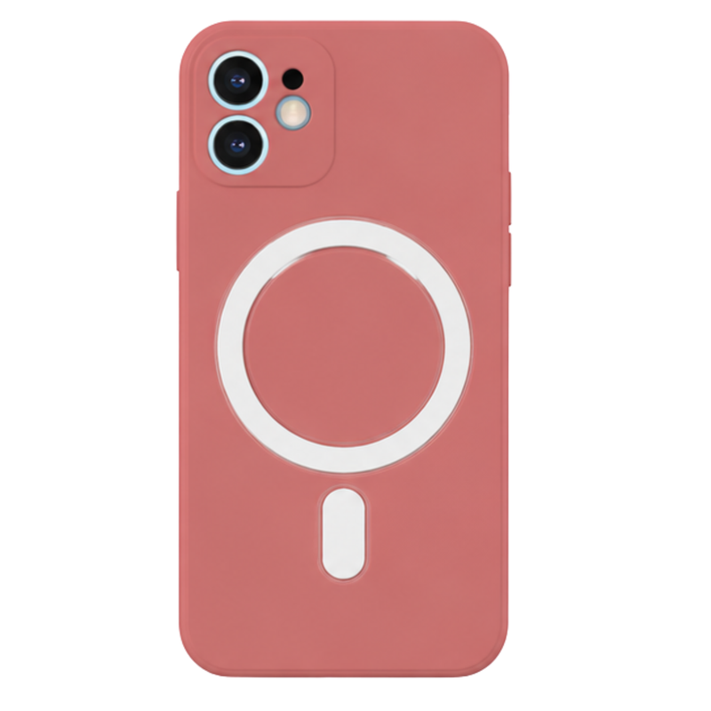 Cellect iPhone 12 Mini mágneses szilikon tok, Piros