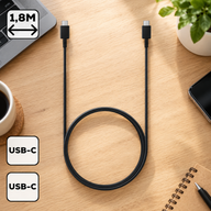 Samsung fekete USB-C USB-C kábel 1.8 m, 3A