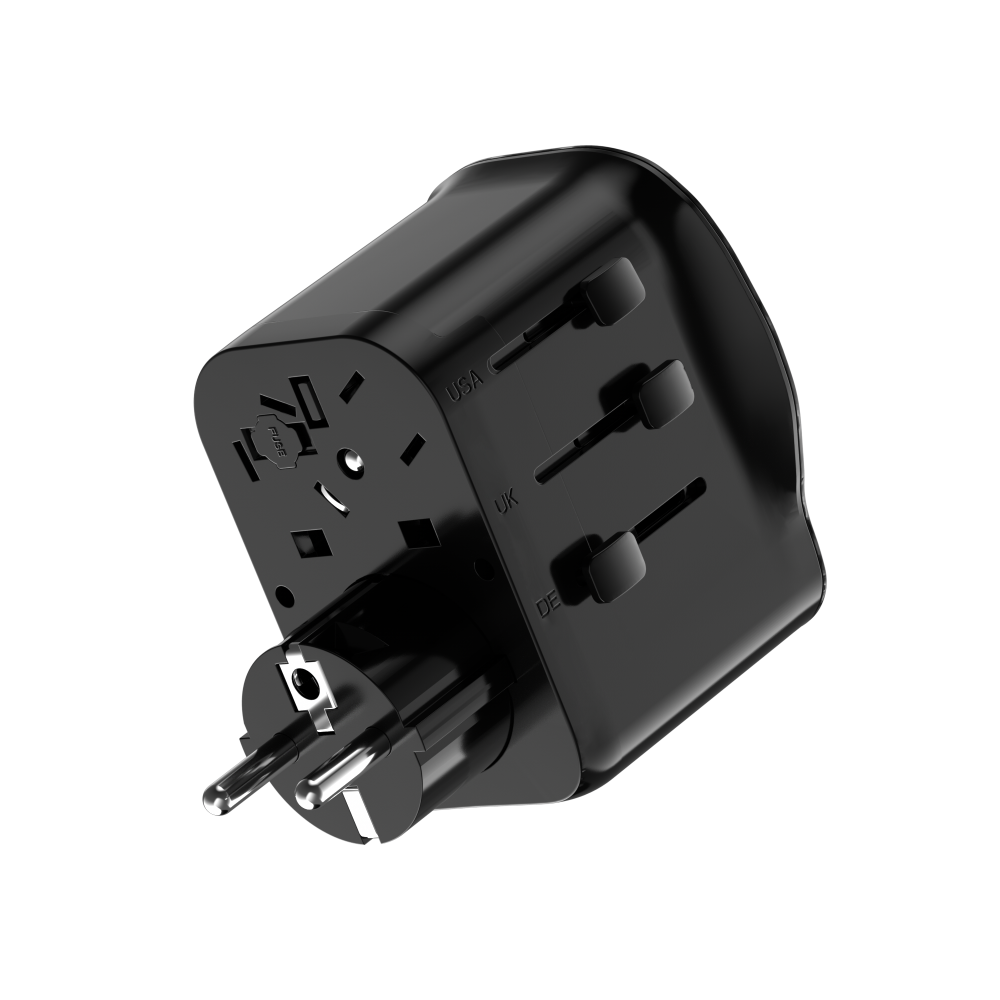 Cellect Utazó adapter 20W, 2 USB-C, 1 USB-A UK/CN/EU standard
