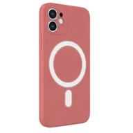 Cellect iPhone 12 Mini mágneses szilikon tok, Piros