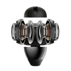 Shokz OpenDots One Bluetooth headset, fekete