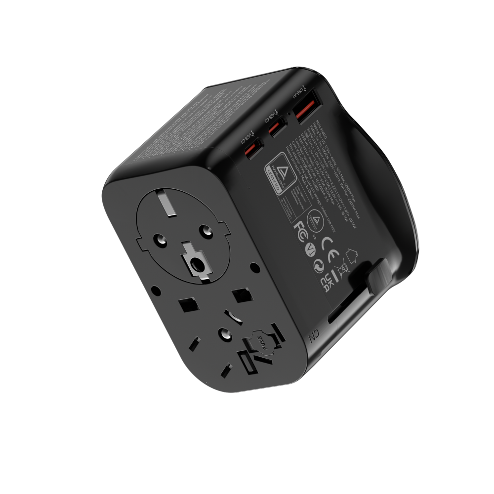 Cellect Utazó adapter 20W, 2 USB-C, 1 USB-A UK/CN/EU standard