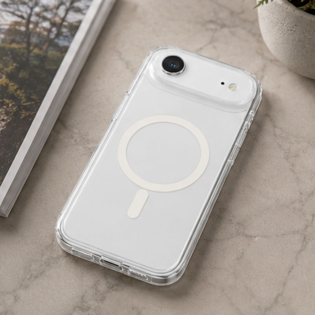 Cellect iPhone Air TPU+PC mágneses szilikon tok
