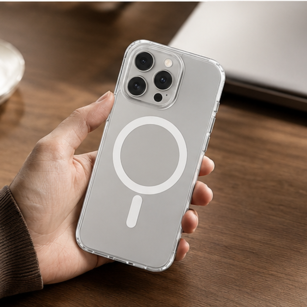 Cellect iPhone 15 Pro Max TPU+PC mágneses tok