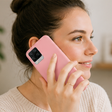 Cellect Premium szilikon tok, Realme 8 Pro,Púderpink