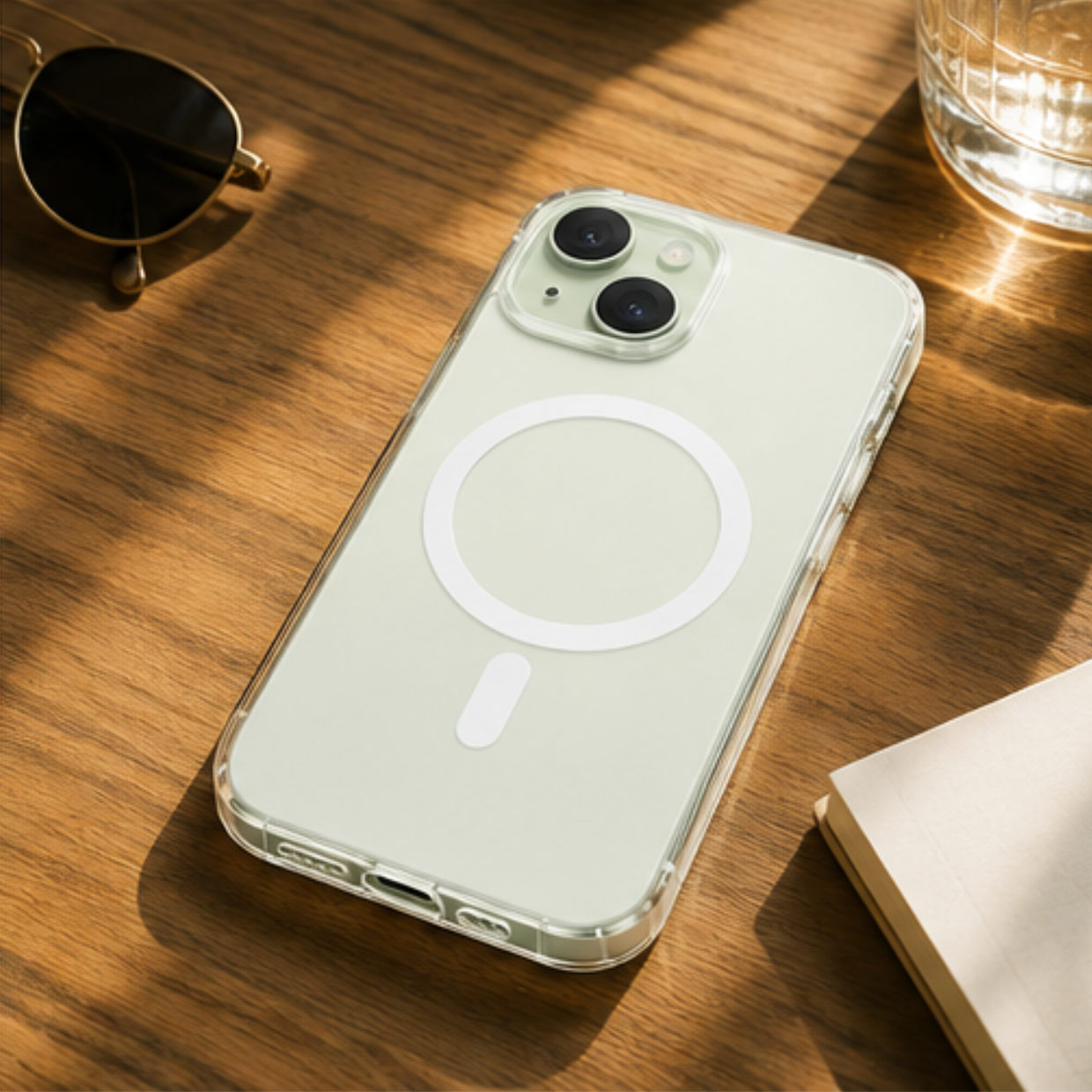 Cellect iPhone 15 Plus TPU+PC mágneses szilikon tok