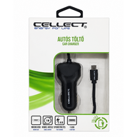 Cellect Autós töltő micro USB kábellel és adapter funkció