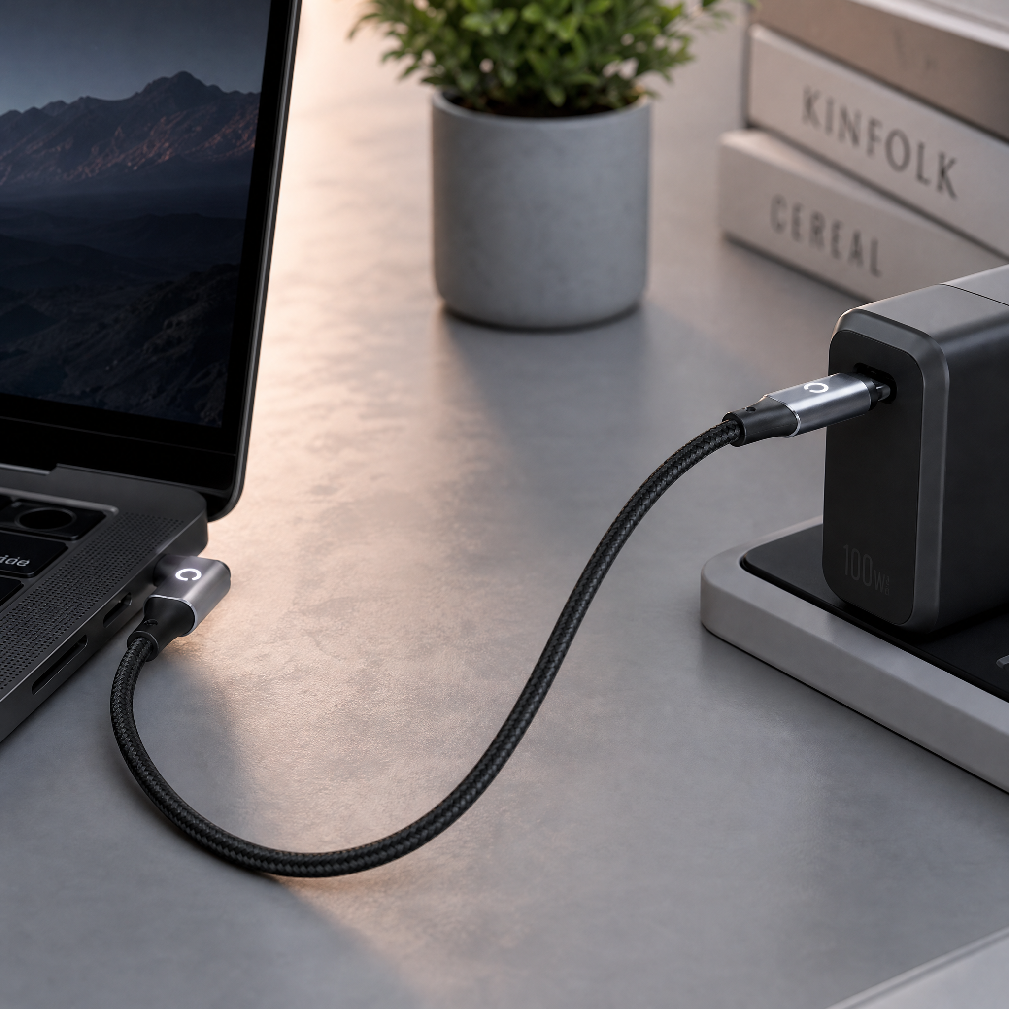 Cellect 100W USB-C és USB-C adat és töltőkábel, 2m
