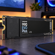 Samsung 990 EVO Plus NVMe 2.0 SSD, R7150 W6300 4TB 2400 TBW