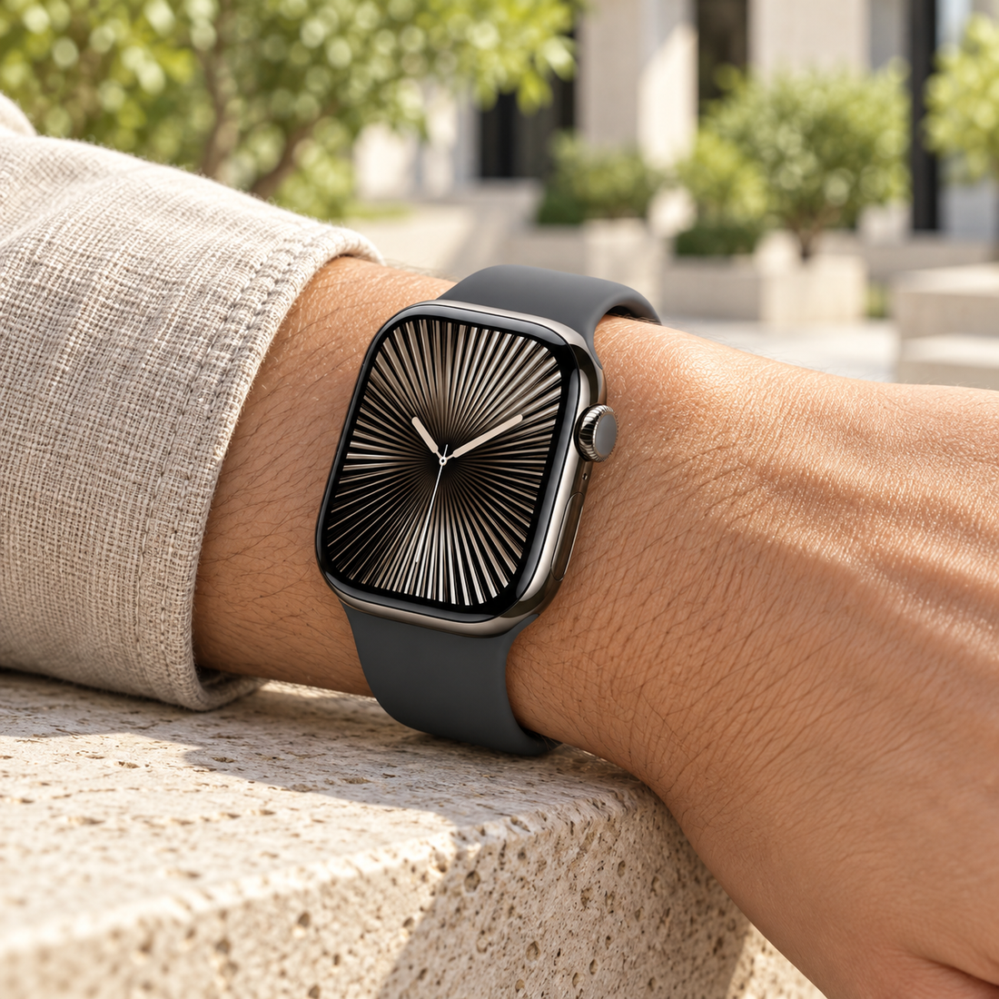 Apple Watch S10 Cellular 42mm szürke titántokos okosóra