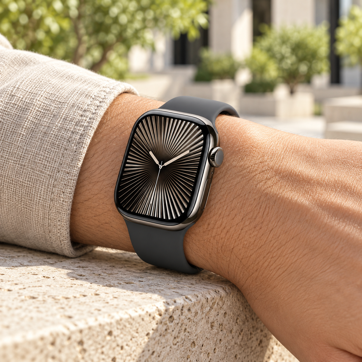 Apple Watch S10 Cellular 42mm szürke titántokos okosóra