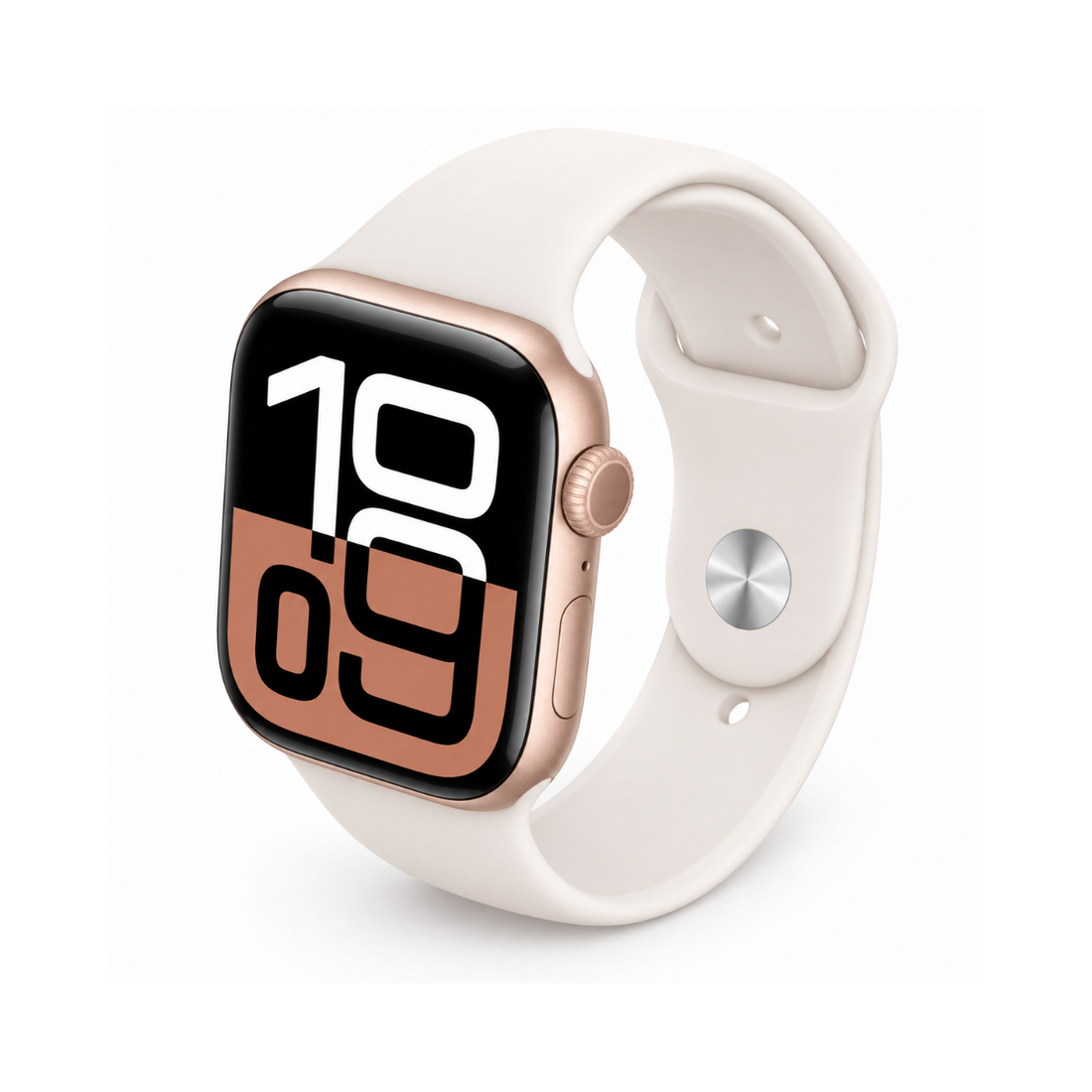 Apple Watch S10 GPS 46mm rosegold alumíniumtokos okosóra