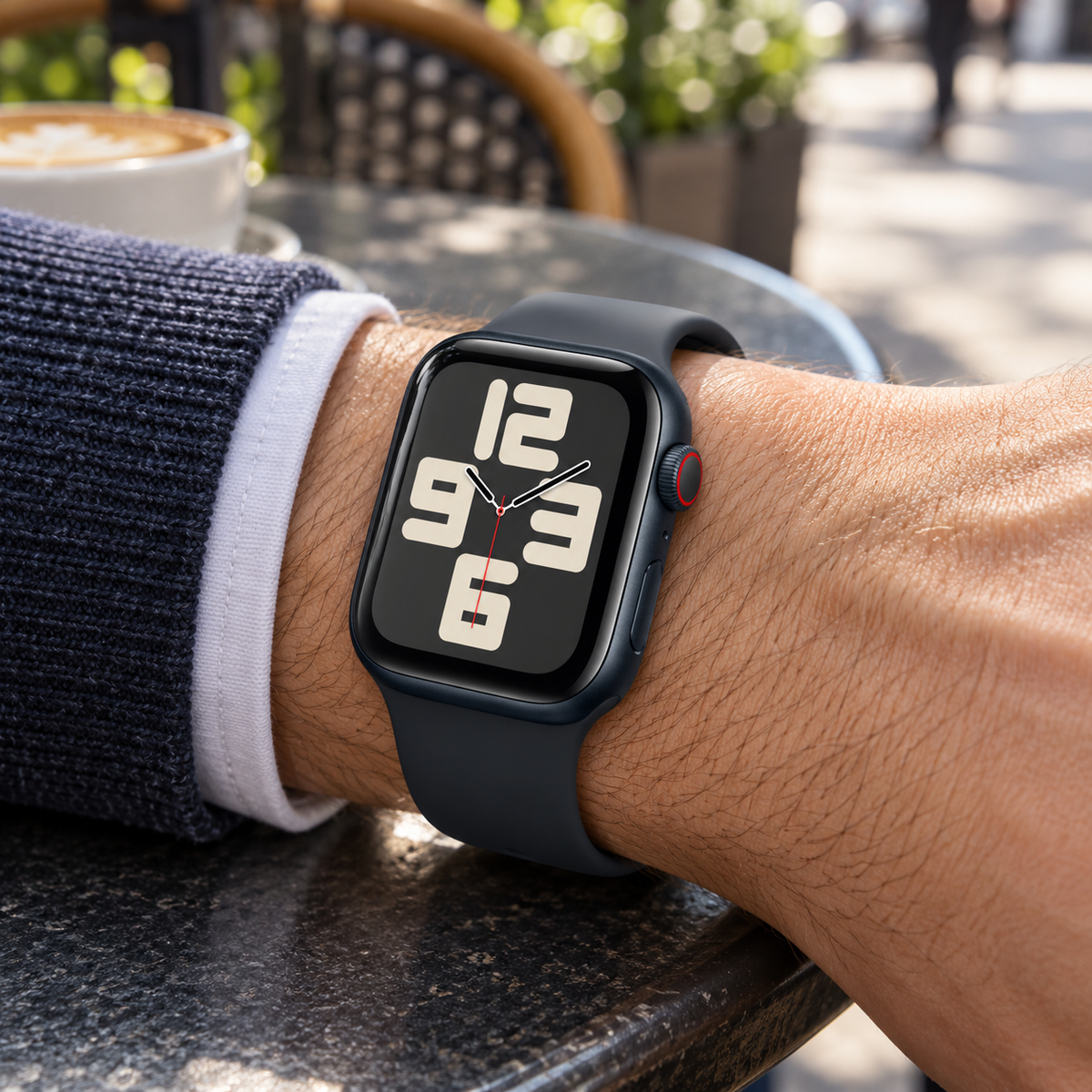 Apple Watch SE2 v3 Cellular 44mm fekete alumíniumtokos okosóra