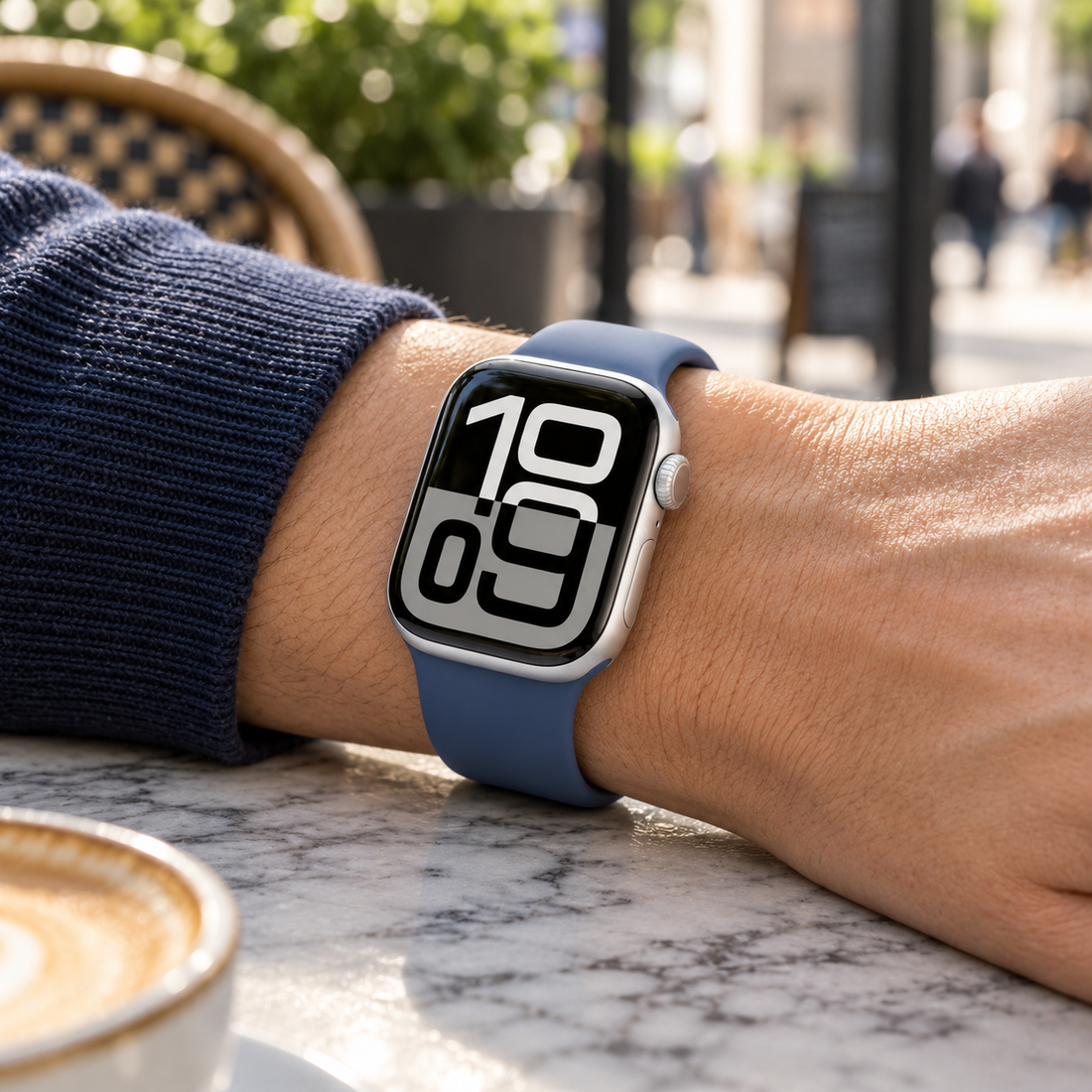 Apple Watch S10 Cellular 42mm ezüst alumíniumtokos okosóra