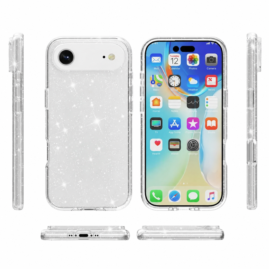 Cellect Iphone Air csillámos átlátszó szilikon telefontok