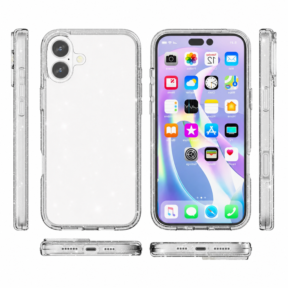 Cellect Iphone 17 csillámos szilikon telefontok