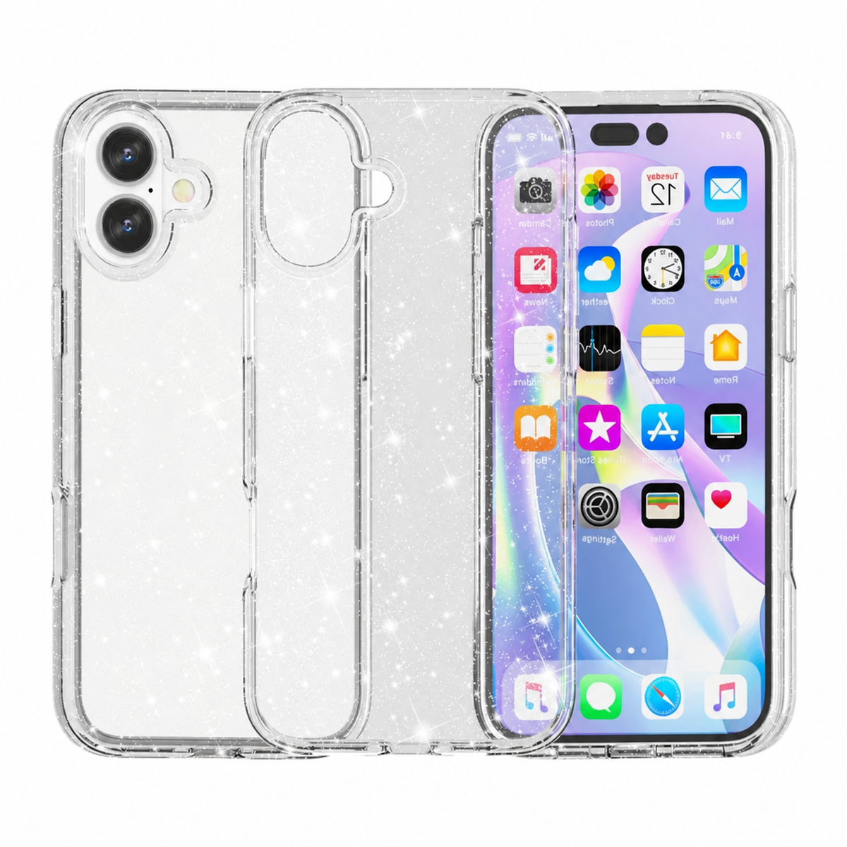 Cellect Iphone 17 csillámos szilikon telefontok
