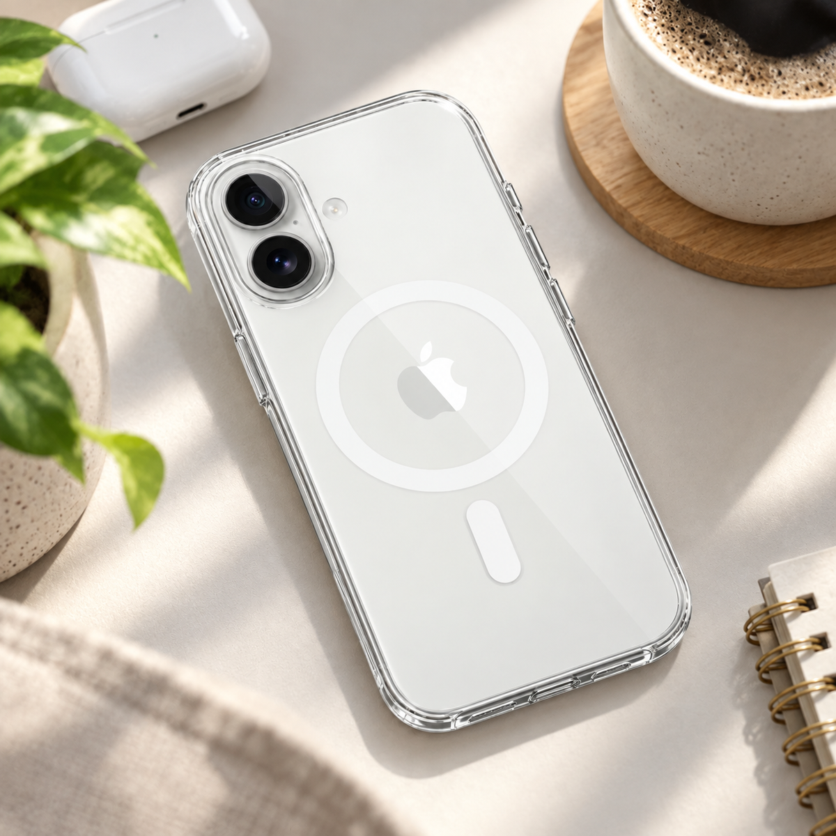 Apple iPhone 17 MagSafe-rögzítésű átlátszó tok