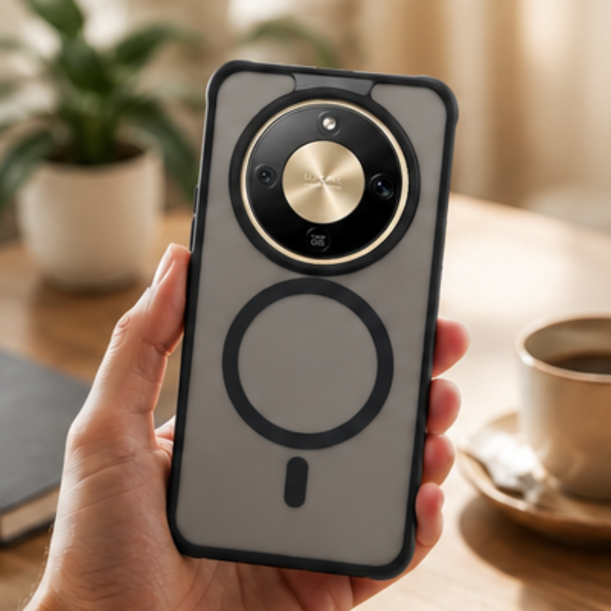 Cellect Honor Magic 8 Lite fekete mágneses szilikon tok