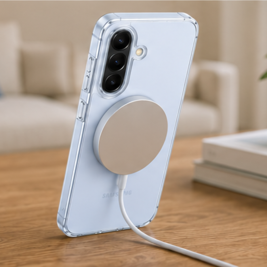 Cellect Samsung Galaxy A57 Átlátszó mágneses TPU+PC tok