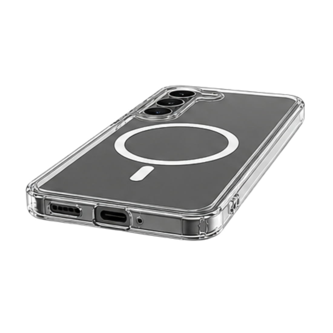 Cellect Samsung Galaxy S23 Plus átlátszó mágneses TPU+PC tok