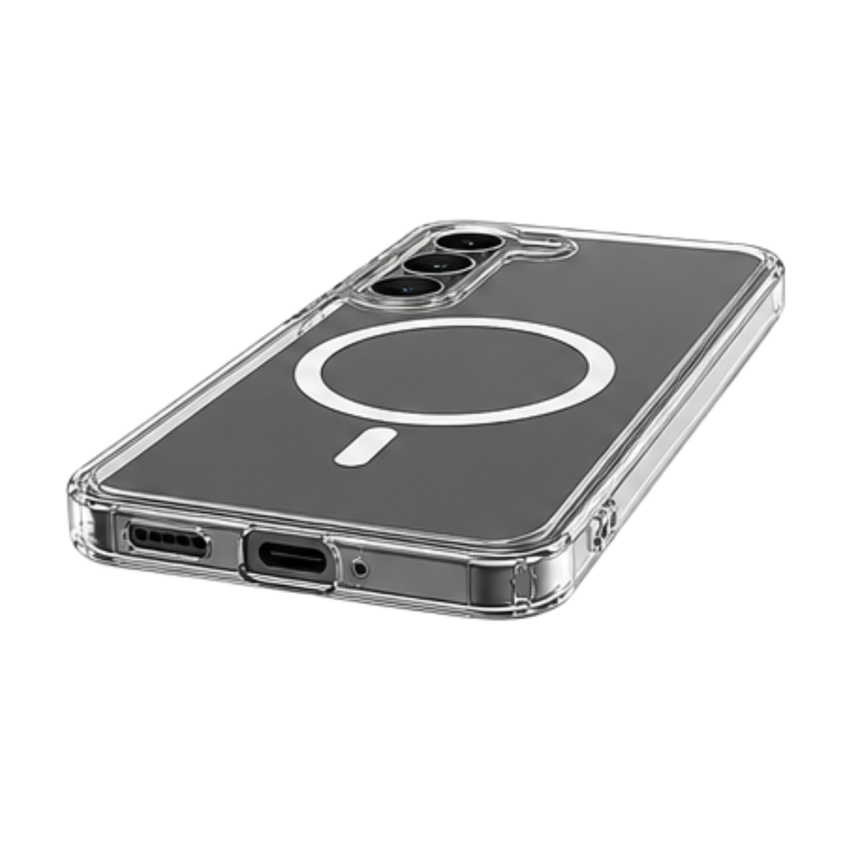 Cellect Samsung Galaxy S23 Plus átlátszó mágneses TPU+PC tok