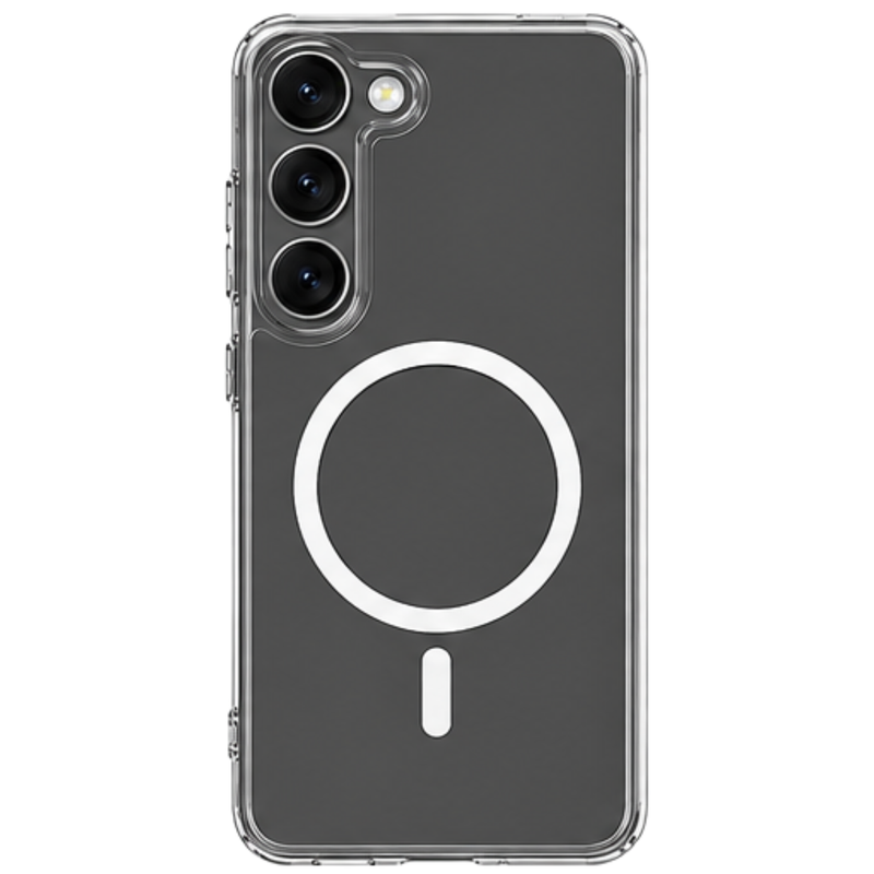 Cellect Samsung Galaxy S23 Plus átlátszó mágneses TPU+PC tok