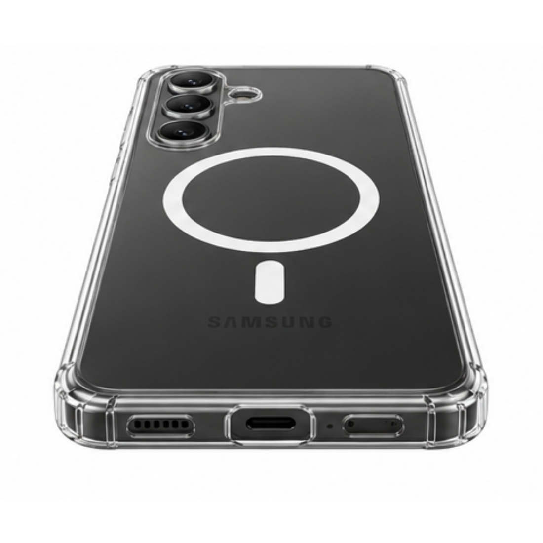 Cellect Samsung Galaxy S24 Plus Átlátszó mágneses TPU+PC tok